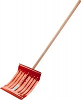 Снеговая лопата СИБИН ЛС-430 430 мм, стальная, с деревянным черенком 421841