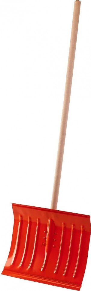 Снеговая лопата СИБИН ЛС-430 430 мм, стальная, с деревянным черенком .