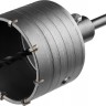 Коронка по бетону СИБИН d=80мм, 8 зубьев, с оснасткой, SDS-plus, 29216-80