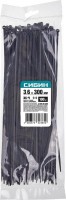 Хомуты-стяжки СИБИН ХС-Ч нейлоновые черные 3.6 х 300мм, 100 шт. 3788-36-300