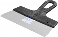 Фасадный нержавеющий шпатель СИБИН 200мм, пластиковая ручка 10079-200