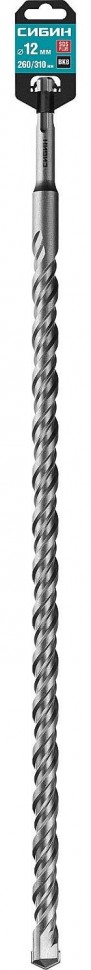 Бур SDS-plus СИБИН 12 х 310 мм, 29312-310-12