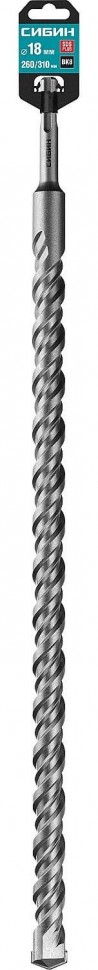 Бур SDS-plus СИБИН 18 х 310 мм, 29312-310-18