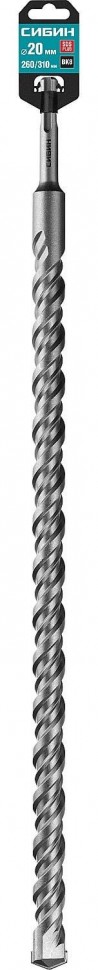 Бур SDS-plus СИБИН 20 х 310 мм, 29312-310-20