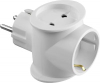 Сетевой разветвитель СИБИН 3 гнезда, 16А/220В, заземление 1 гнездо, 55098-3