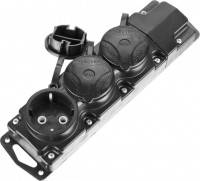 Колодка для удлинителя СИБИН 3 гнезда, IP44, 55114-3