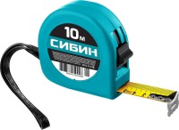 Рулетка СИБИН 10м х 25мм, пластиковый корпус 34020-10-25
