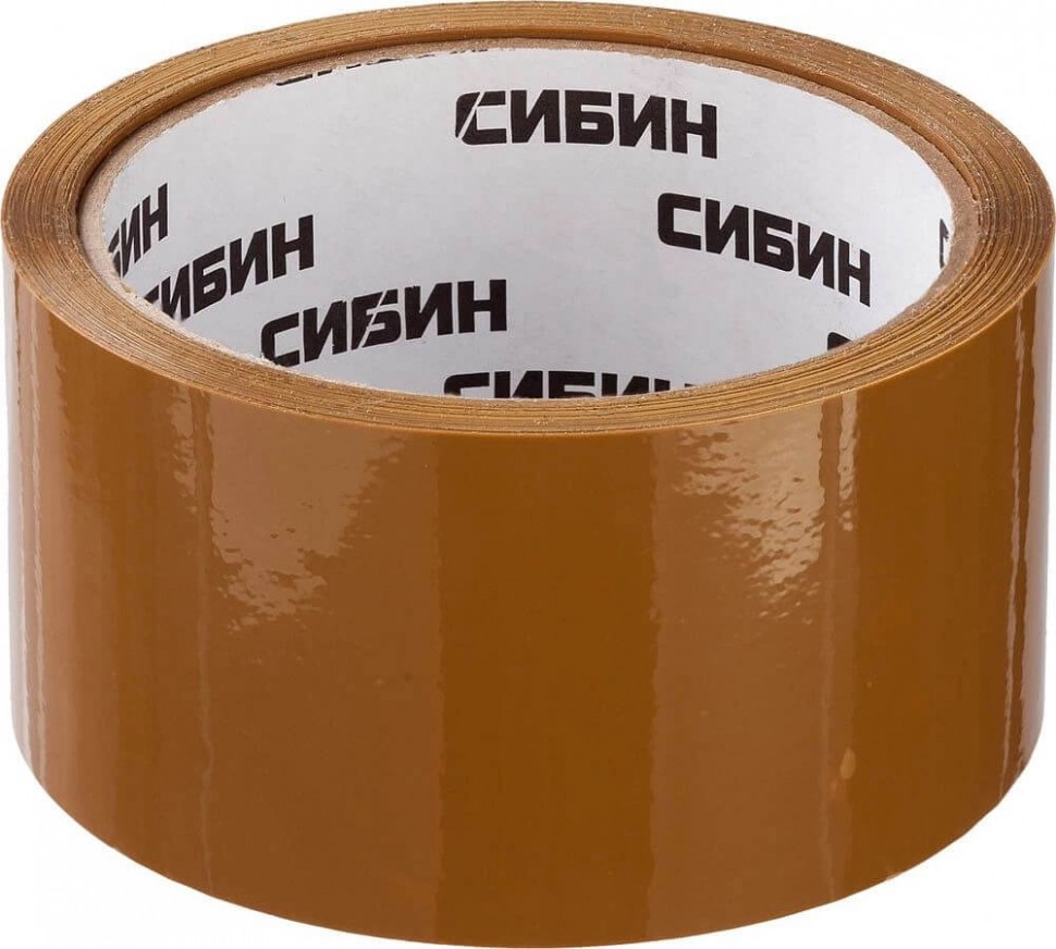 Клейкая лента коричневая СИБИН 48мм х 50м, 40 мкм 12057-50-50
